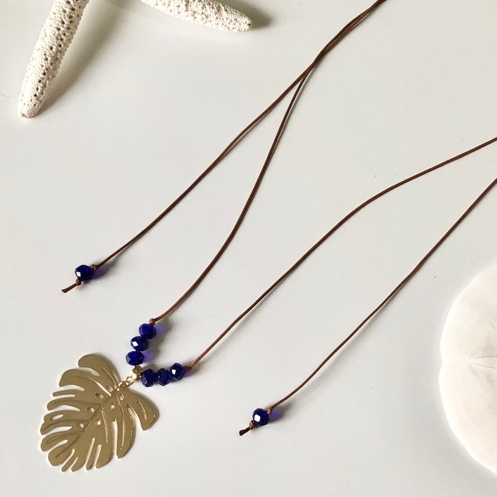 Reserved - Boho-chic adjustable necklace